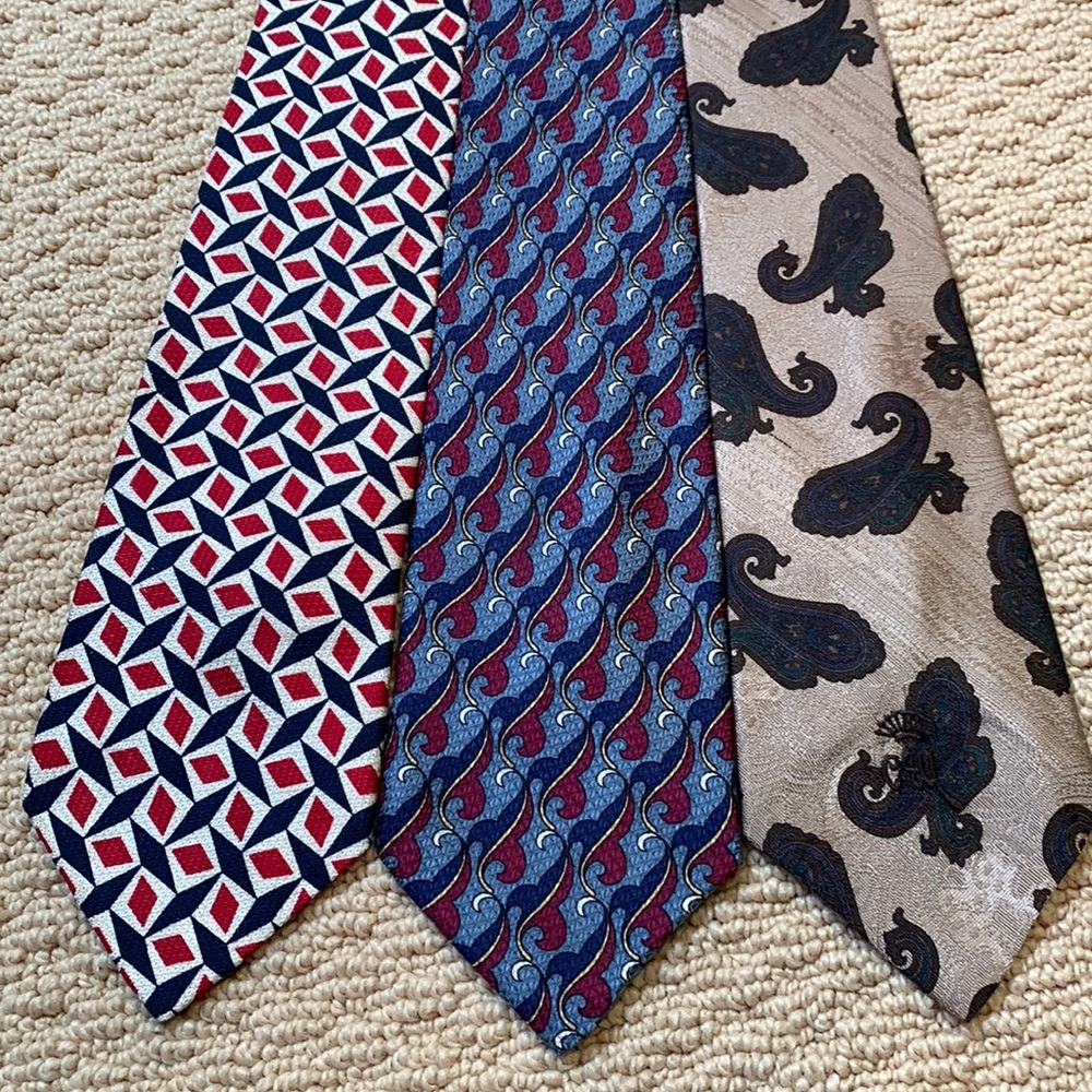 Countess Mara men’s ties. Group of three